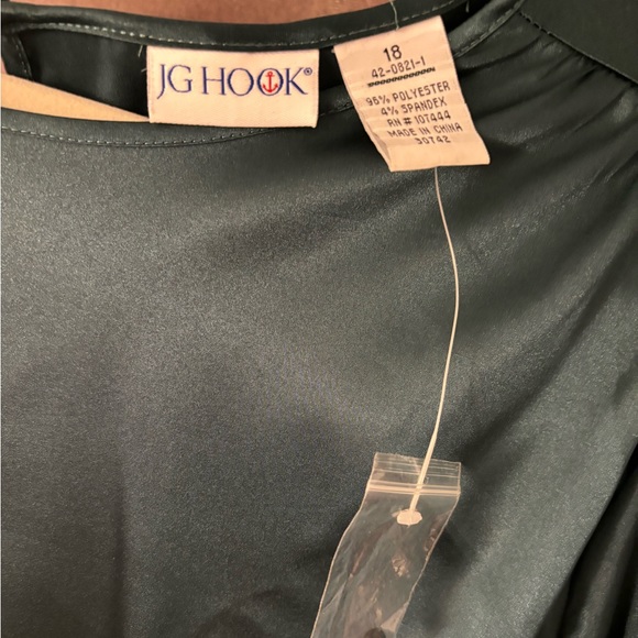 New with Tag Forest Green JG Hook Blouse Size 16 - Picture 3 of 5